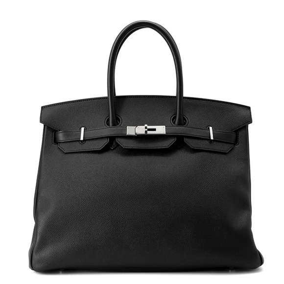Hermes Birkin 35 Black Epson T Stamp HERMES Handbag - Picture 1 of 14